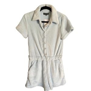 NWT Powder Blue Short Romper OR SWIM COVER